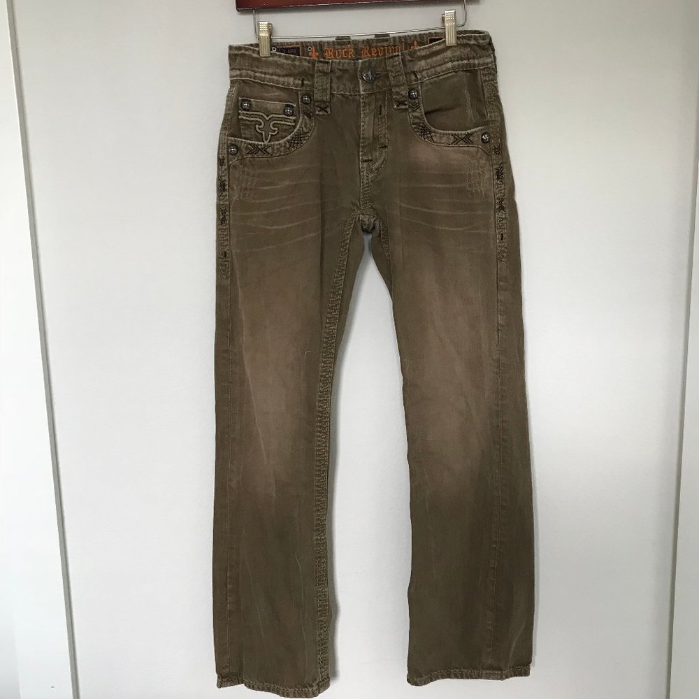 Men's Rock Revival Nick Slim Boot Jean 29